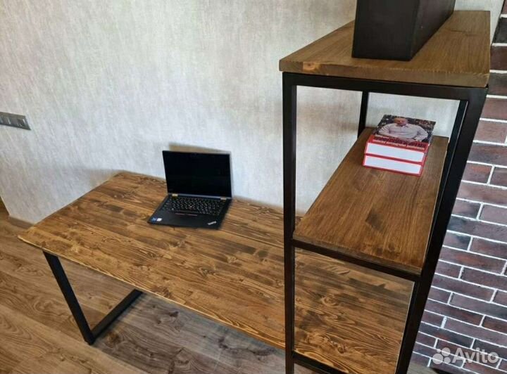 Стол лофт из массива