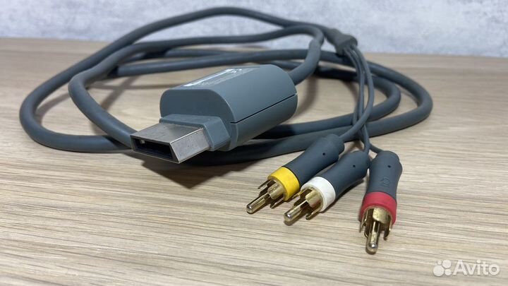 AV кабель xbox 360 - композитный кабель