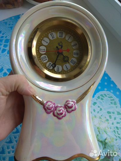 Часы настольные фарфор