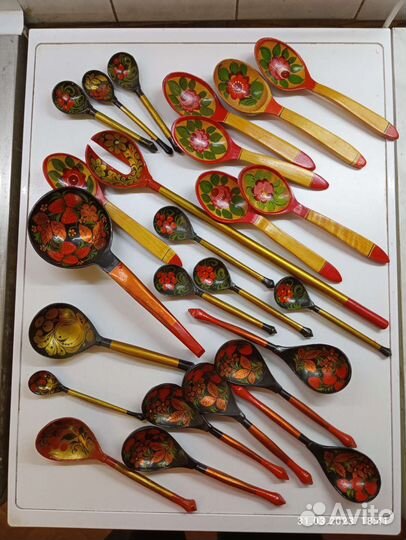 Деревянная посуда хохлома