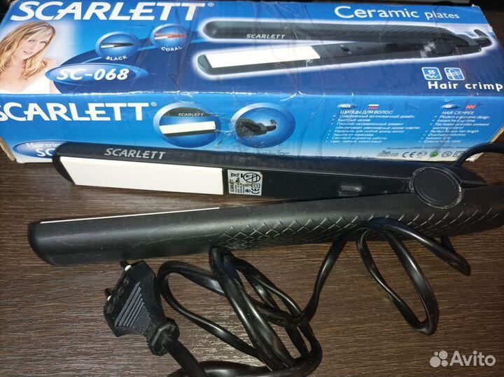 Щипцы утюжок для выпрямления волос Скарлетт