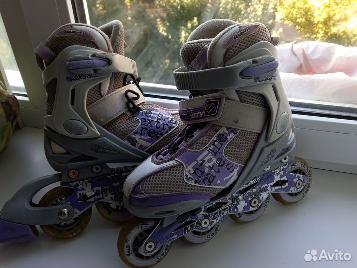 Коньки роликовые деские 32-35