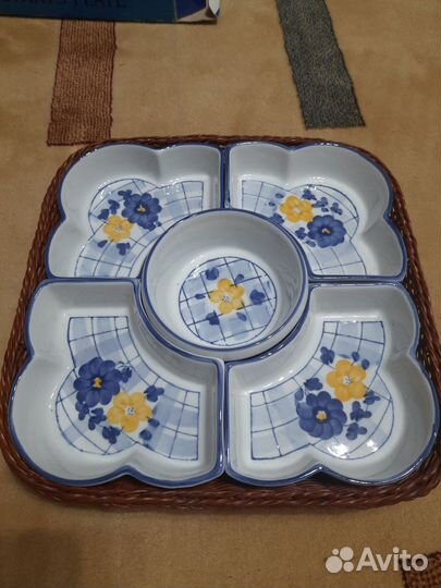 Менажница фарфор