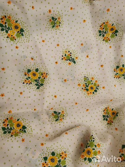 Ткань крепдешин белый, СССР, отрез 1,5м