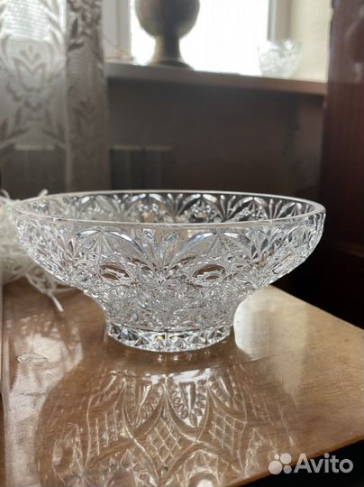 Ваза хрусталь посуда конфетница салатник СССР