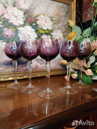 Фужеры, Бокалы хрусталь, Германия, Винтаж