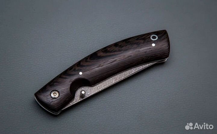 Складной нож Тунгус из дамасской стали