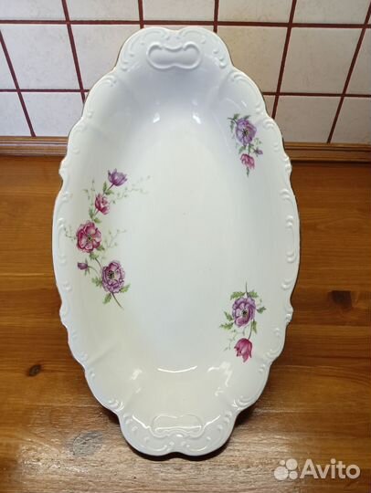 Блюдо большое овальное Чехословакия- СССР