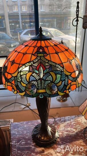 Лампа Тиффани, старинная, Италия