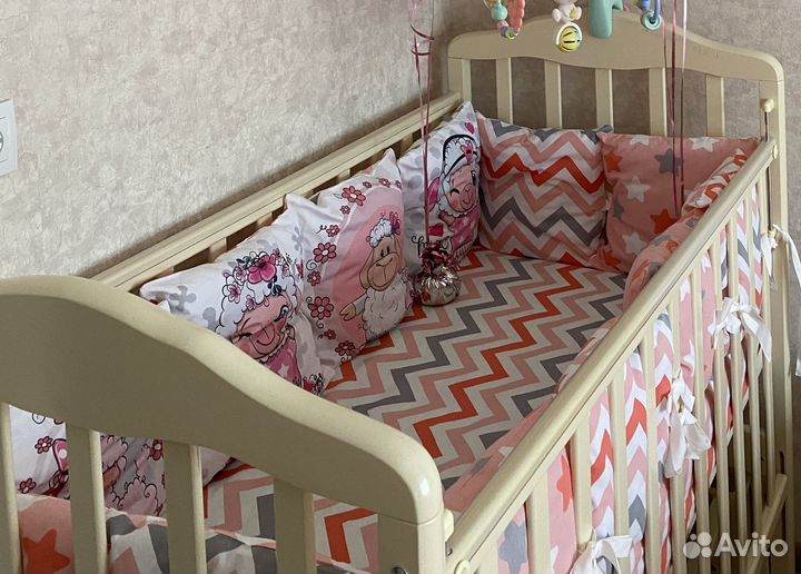 Бортики в кроватку и постельное белье для малыша