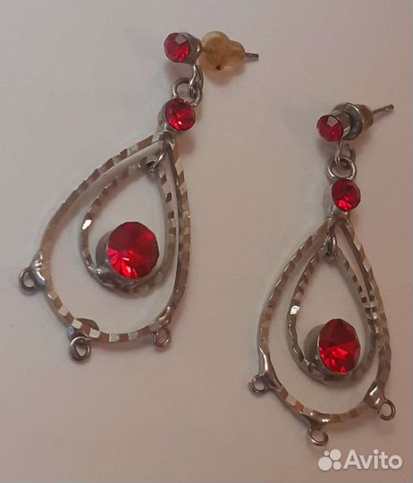 Серьги из мельхиора СССР