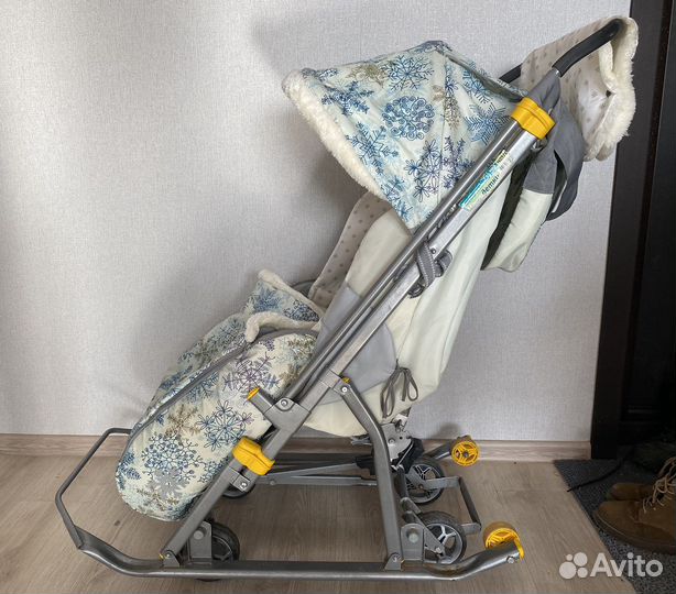 Детские санки коляска