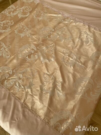 Шелковое постельное белье евро новое