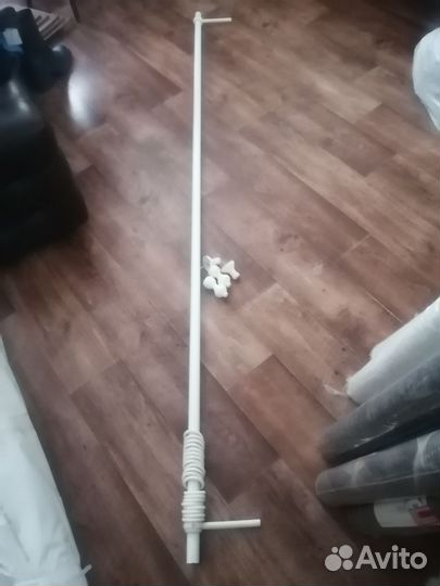 Карниз для штор белого цвета однорядный