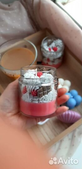 Ароматическая свеча ручной работы