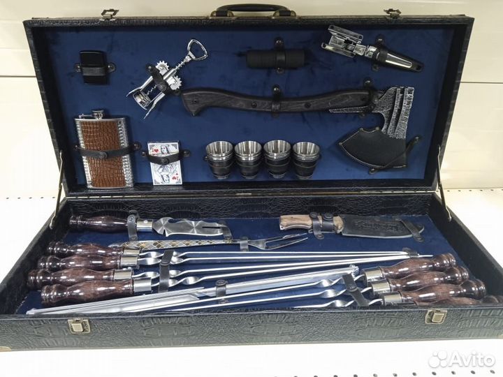 Подарочный набор шампуров в кейсе топ 19