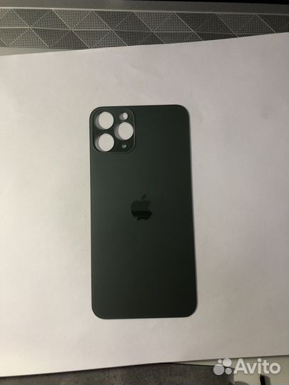 Задняя (крышка) стекло на iPhone 11 Pro:зел