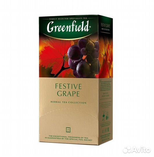 Опт - Чай Greenfield Festive Grape Травяной 25паке