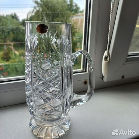 Пивная кружка СССР хрустальная