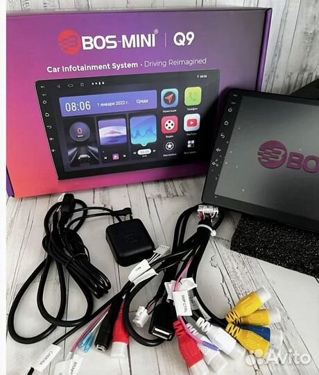 Автомагнитола BOS-mini Q9 на андроиде 2din (2+32 G