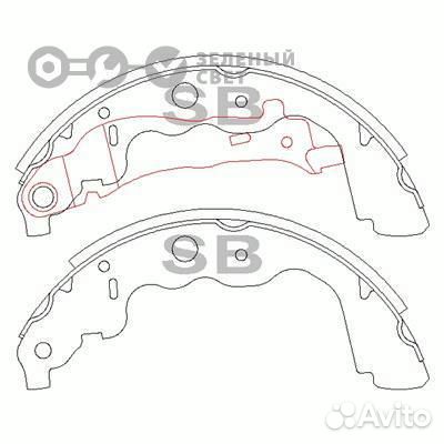 Sangsin brake SA191 Колодки тормозные задние nissa