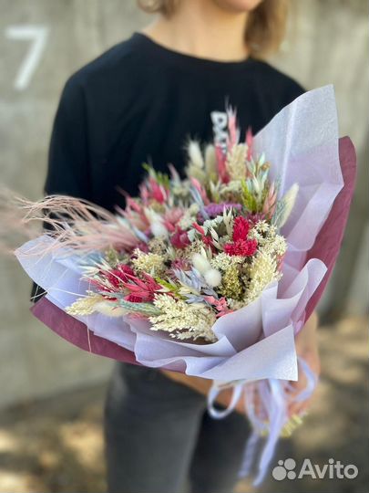 Букет цветы (сухоцветы)