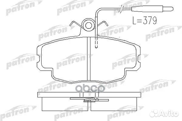 Колодки тормозные дисковые передн citroen: ZX 9