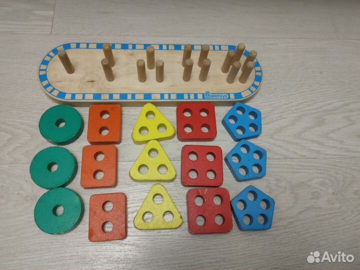 Деревянный сортер монтессори