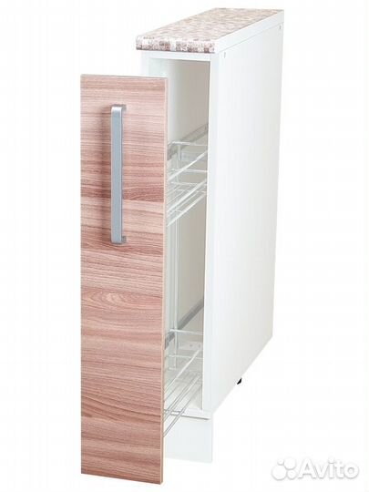 Тумба-шкаф бутылочница с выдвижным механизмом