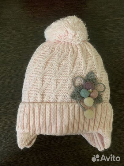 Зимняя шапочка для новорожденного