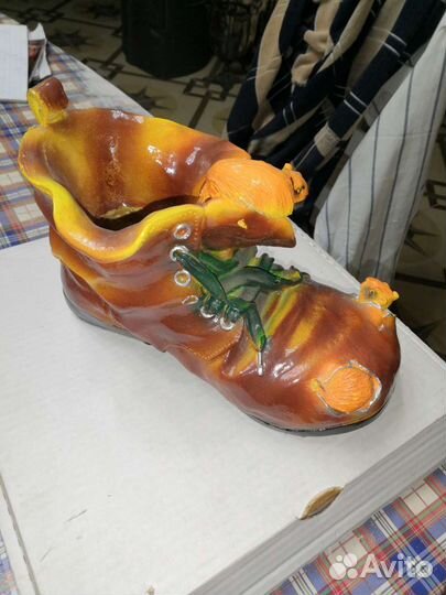 Графин из СССР 70-х годов, ваза под цветы, ботинок