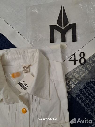 Рубашка белая женская винтаж