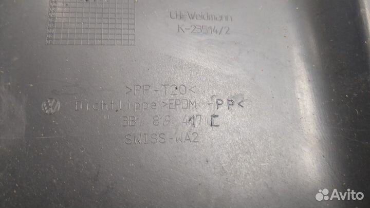 Жабо под дворники Volkswagen Passat 5, 2002