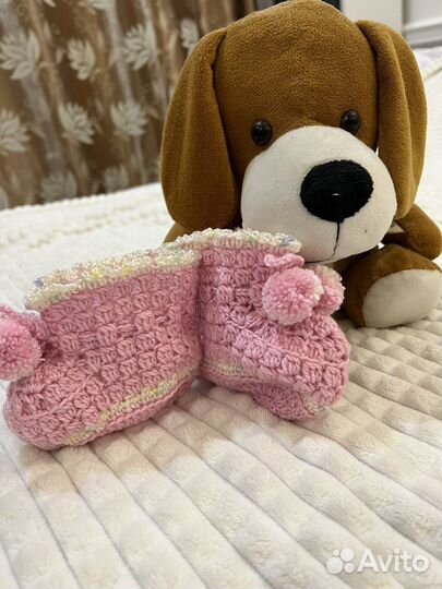 Пинетки детские вязаные