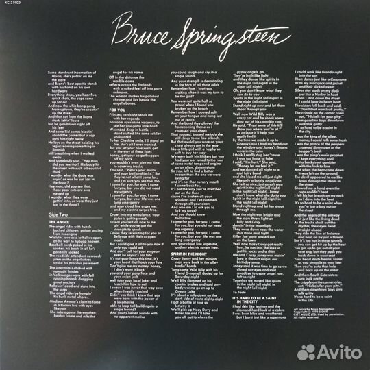 Bruce Springsteen - Greetings from Asbury Park, NJ