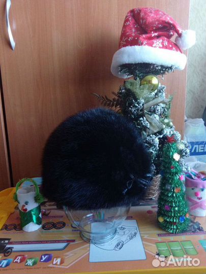 Шапка норковая женская