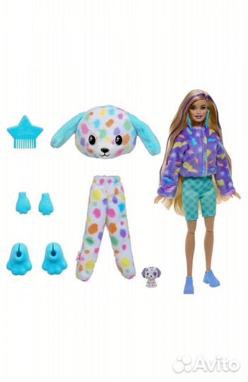 Кукла Barbie Cutie Reveal Color Dream Собака HRK41