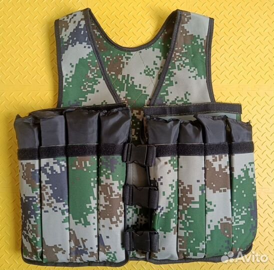 Жилет утяжелитель 20 кг груз в комплекте