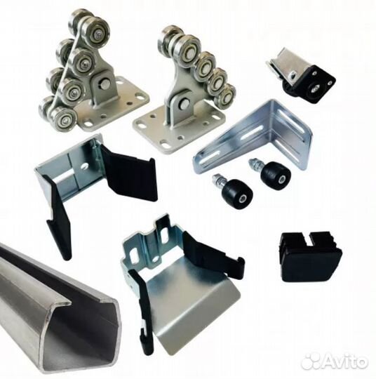 Комплект откатных ворот оцинк шина от 5,3 метр