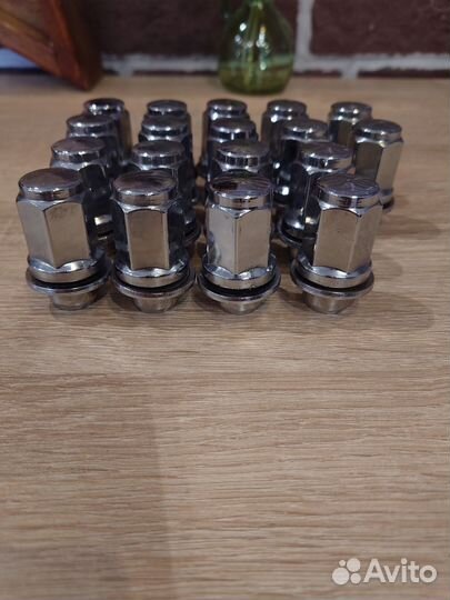 Гайка колесная 14Х1.5Х47 с пресс-шайба сталь хром