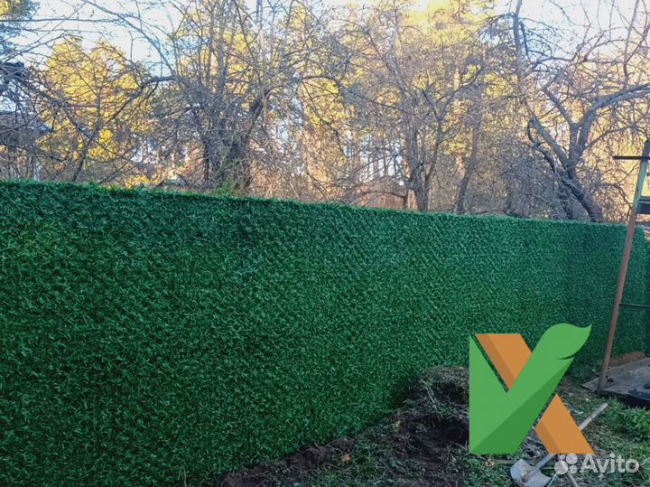 Искуственный забор, травяная изгородь