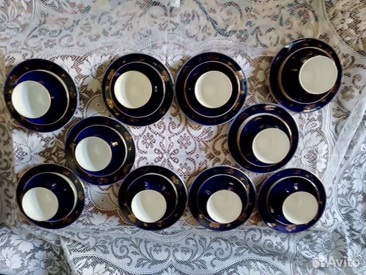 Чайные тройки лфз кобальт