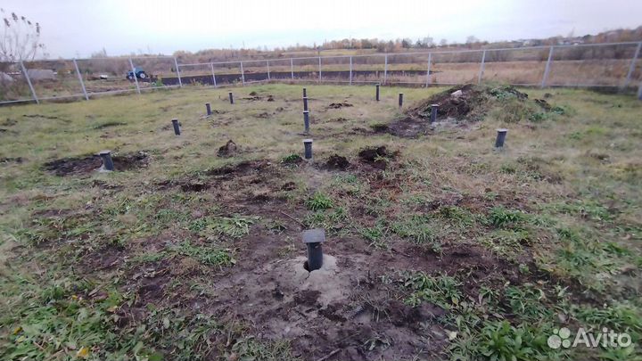 Фундамент для каркасного дома / Винтовые сваи