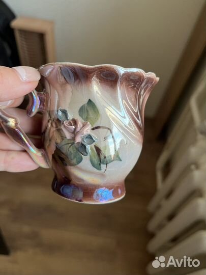 Фарфоровый чайный сервиз, ручная работа