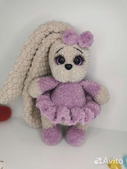 Плюшевый зайка мягкая игрушка