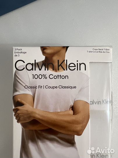 Футболки бельевые Calvin Klein М (3 шт) оригинал