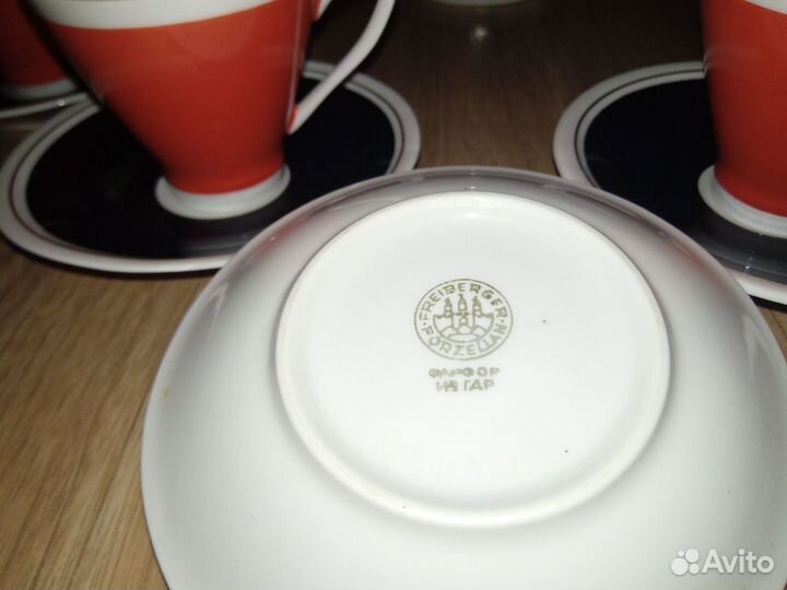 Кофейный сервиз гдр freiberger porzellan