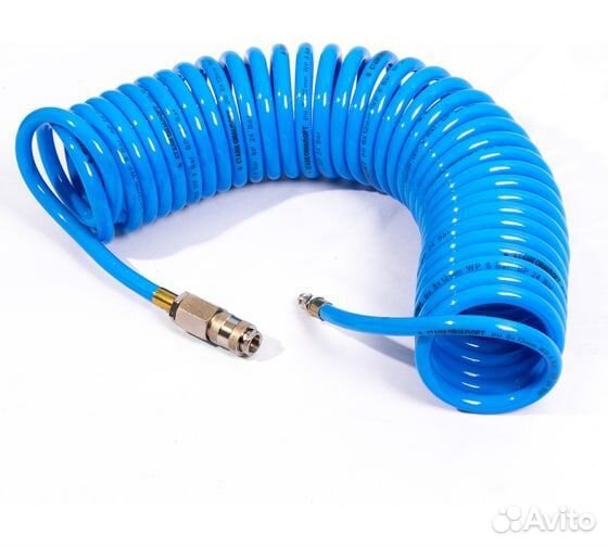 Шланг воздушный спиральный (10 м; 8х12 мм)