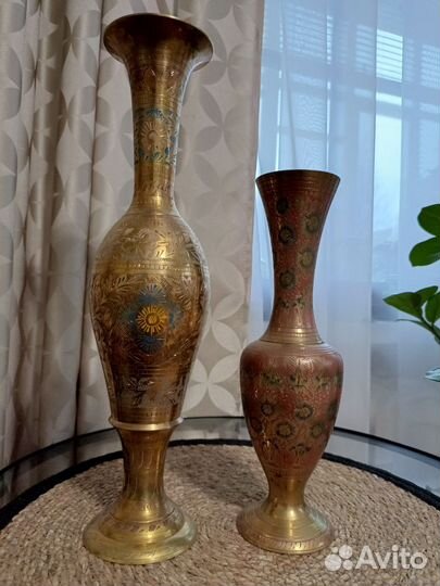 Ваза латунь индия