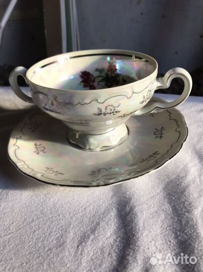 Чашка с блюдцем фарфорWeimar Porzellan